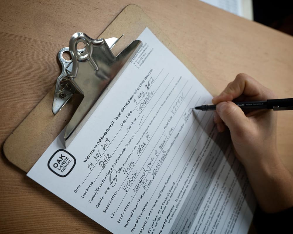 Patient Information, Oaklands Dental